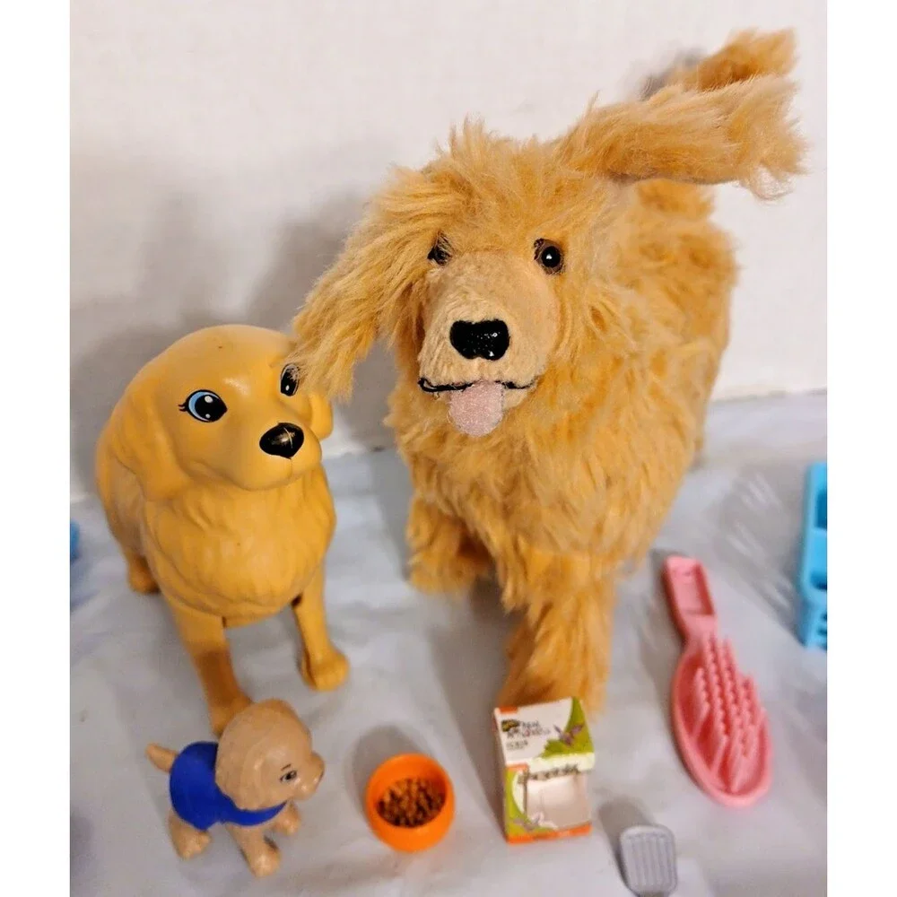 Barbie Dogs & Accessories Lot of 27 Ginger not working sunglasses guitar purse